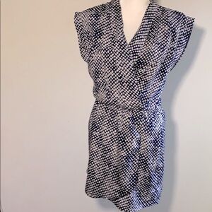 Aqua By Bloomingdales Navy and White polkadot Mini